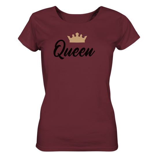 Queen Familienoutfit King & Queen T-Shirt in burgundi