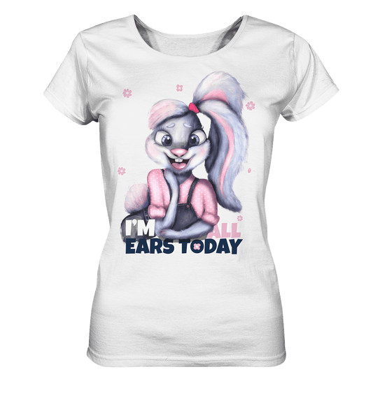 Hase Bunnygirl Shirt in weiß mit lustigen Hase Print