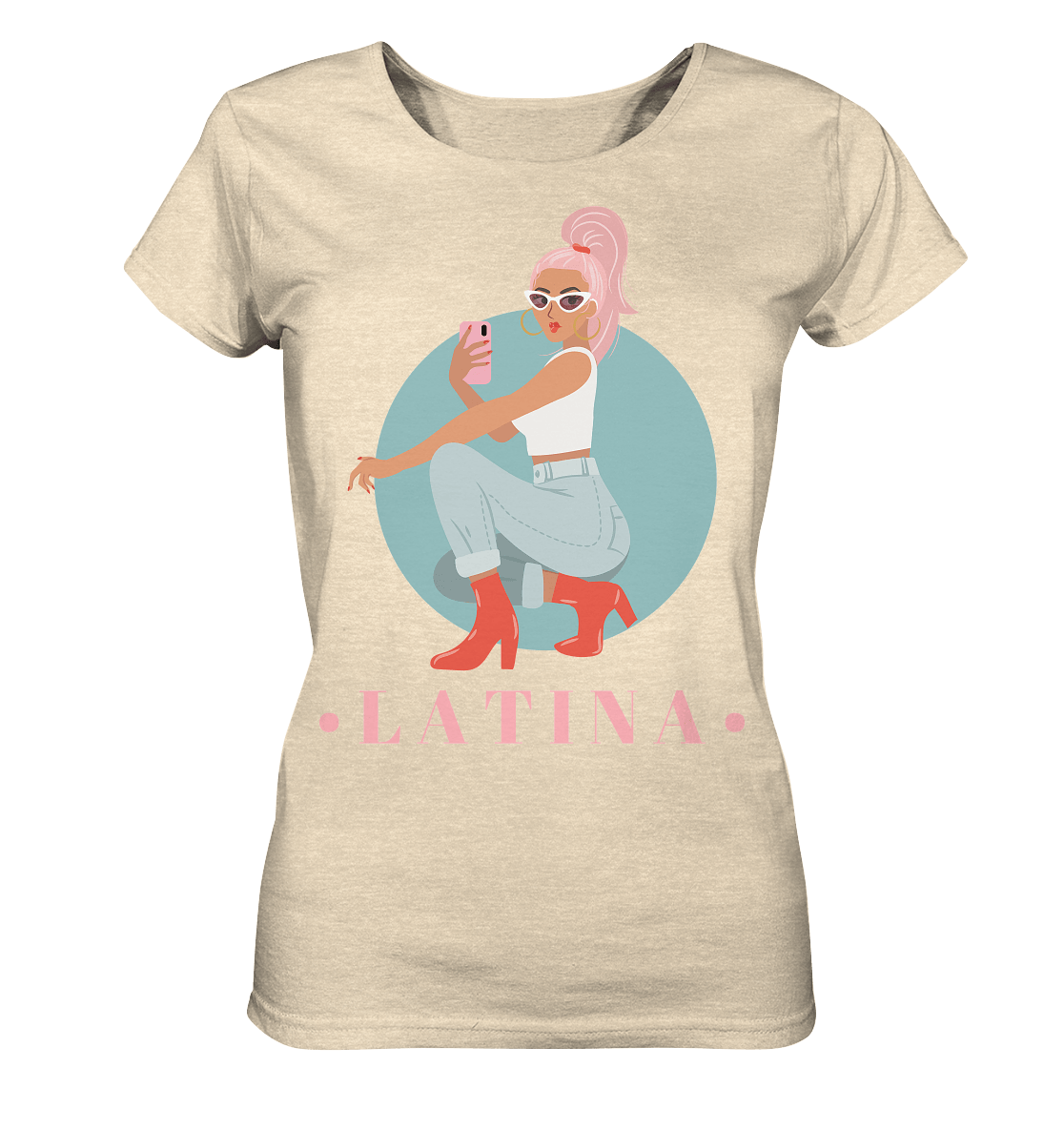 Latina Damen Shirt mit Latina Print
