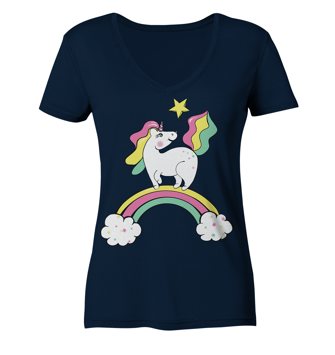 einhorn t shirt Unicorn Einhorn T-Shirt Damen V-Neck  Bloominic