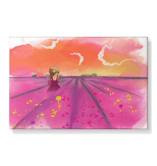 Aquarell violet - Leinwand 45x30cm