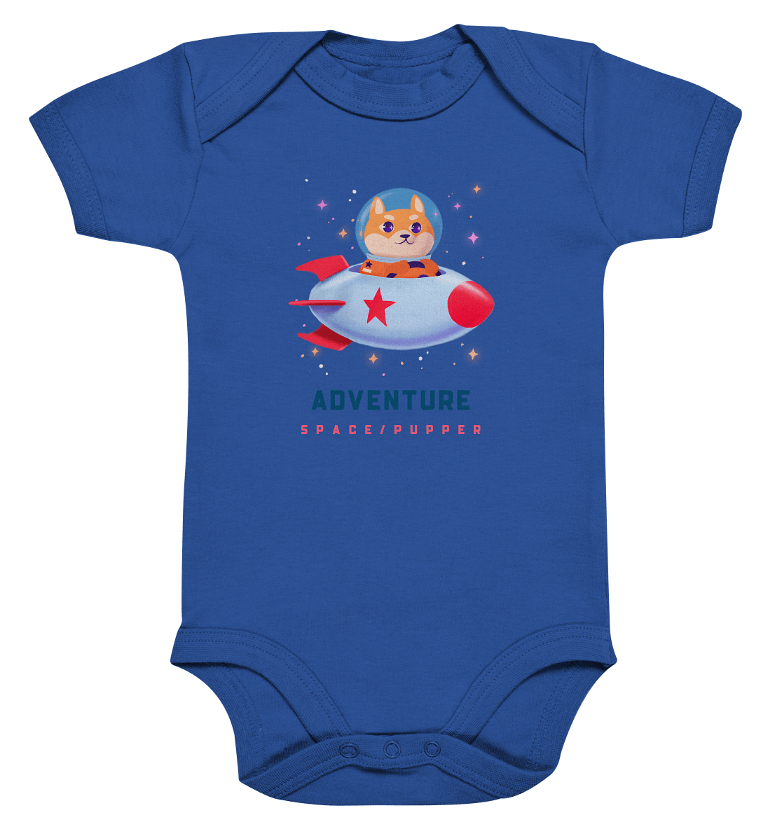 Baby Body " Adventure Space Pupper" in blau