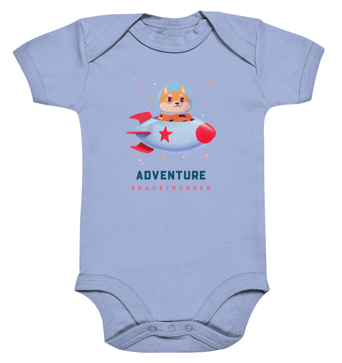 Baby Body " Adventure Space Pupper" in blau
