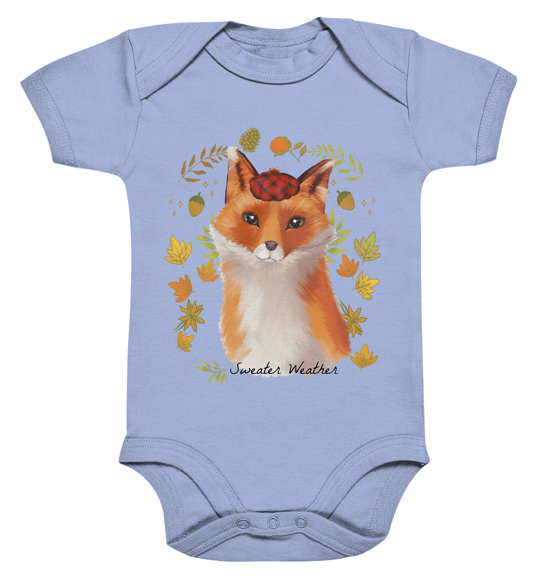 Fuchs im Herbst Baby Strampler mit kleinem Fuchs im Herbst Sweater Weather BLOOMINIC