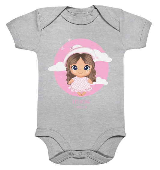 Cartoon Baby Strampler in grau mit Baby Cartoon Dream Big little one