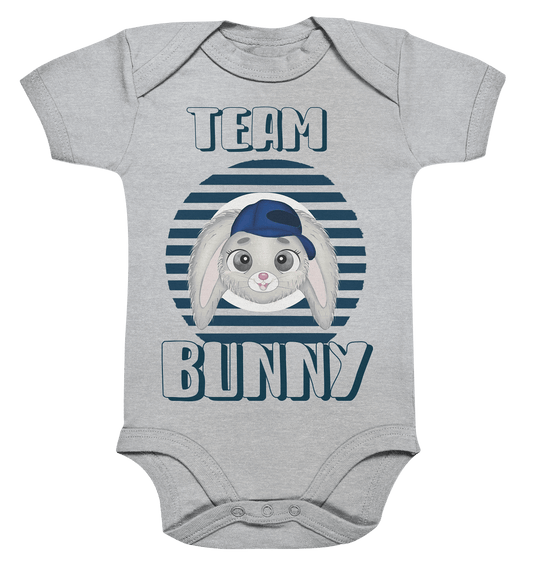 Strampler Maritime Hase Team Bunny Streifen Strampler mit Hase Print