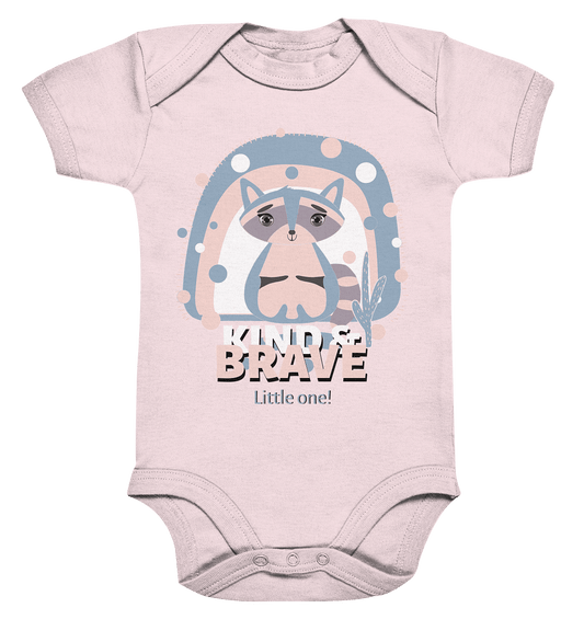 Waschbär Baby Strampler in rosa mit Racoon cartoon Print