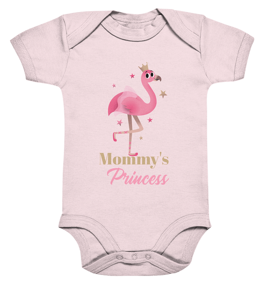 Baby Body mit süßem Flamingo-Prinzessin Aufdruck und Beschriftung "Mommy's Princess" für echte Prinzessinnen