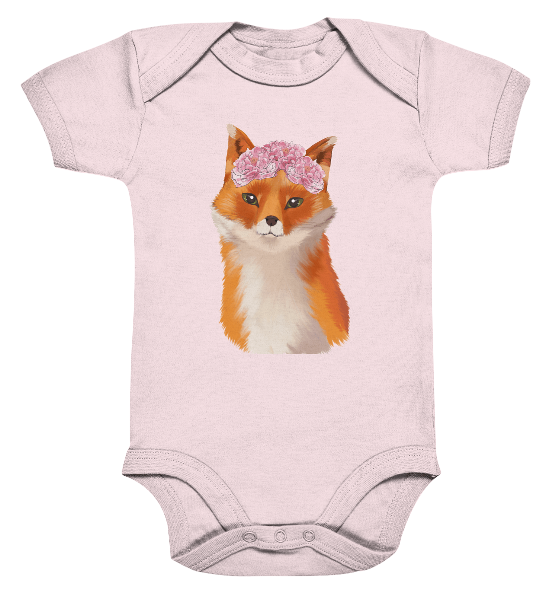 Baby Body "Fuchs mit Blumen" Baby Fuchs