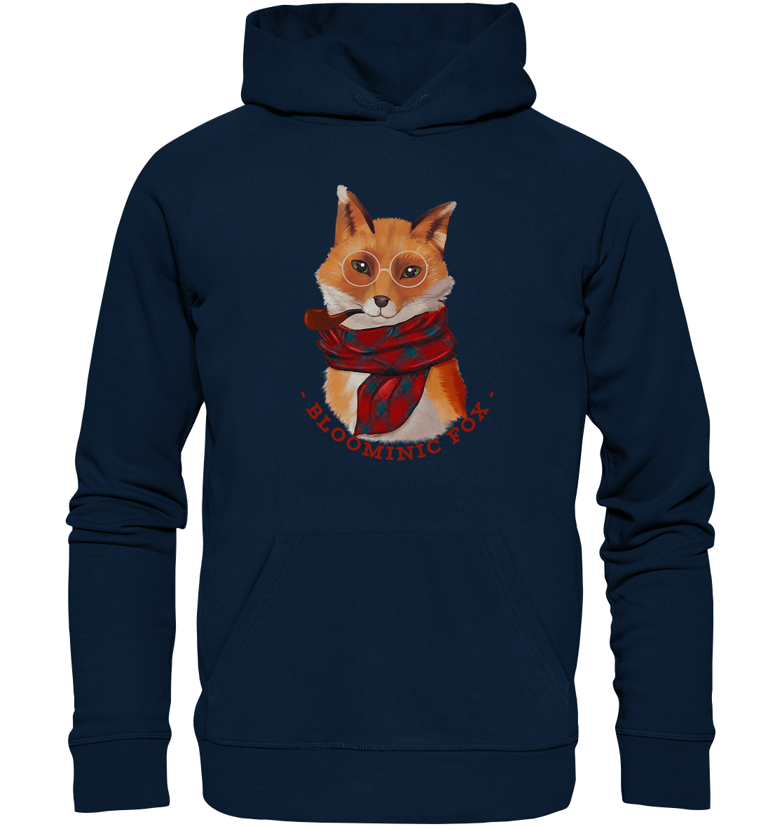 Fuchs Unisex Kapuzenpullover mit Bloominic Fuchs