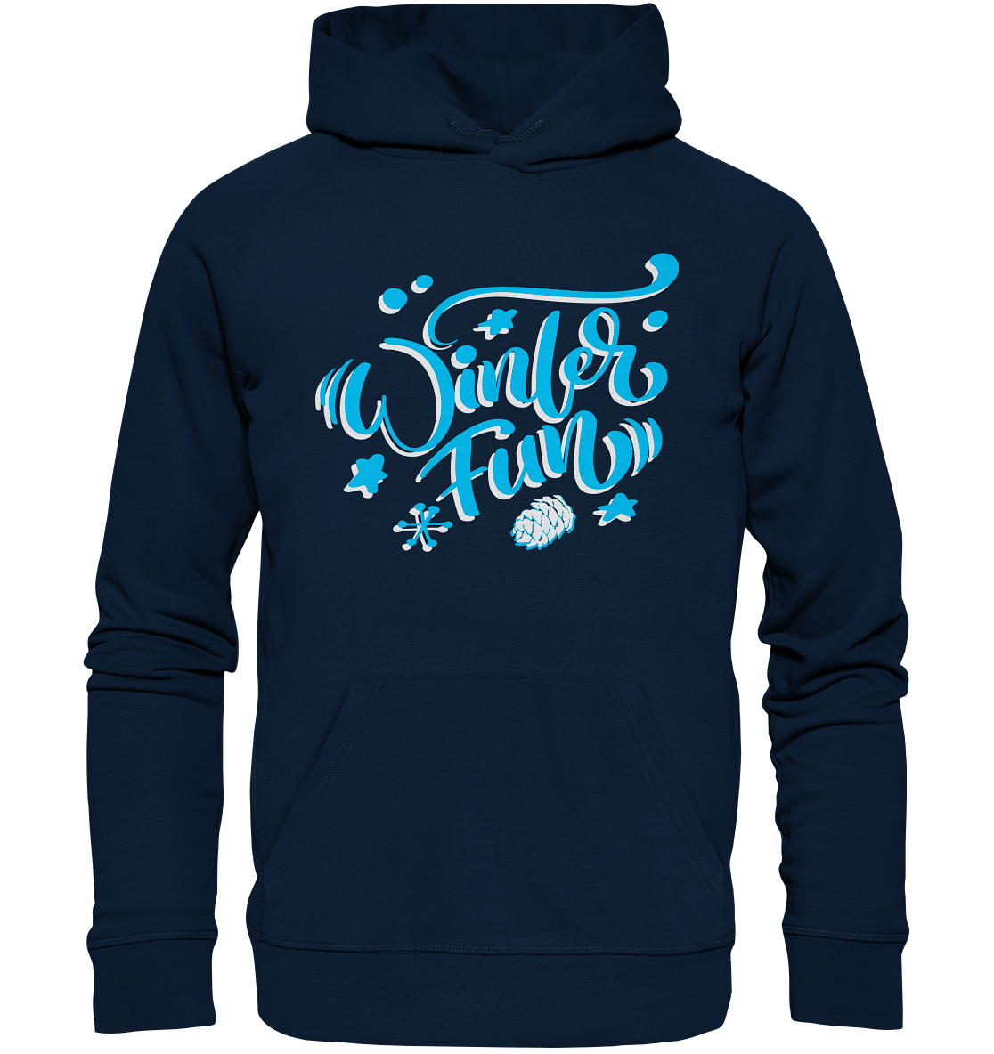 Winter Fun Kapuzenpulli in dunkel blau