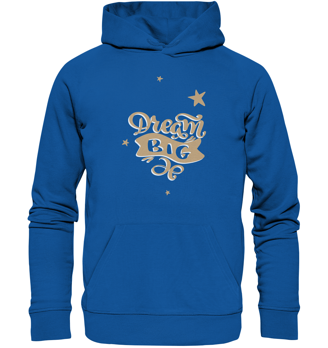 Dream Big Statement Kapuzenpullover  in blau