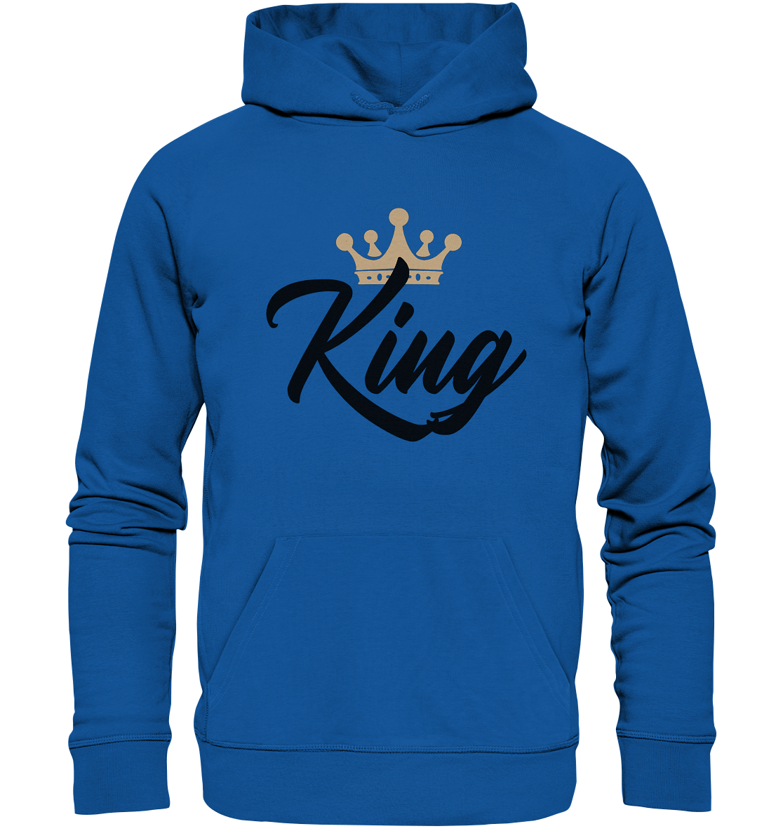 Partnerlook King Hoodie in royal blau