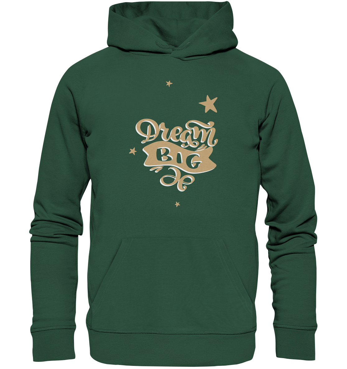 Dream Big Statement Kapuzenpullover in grün