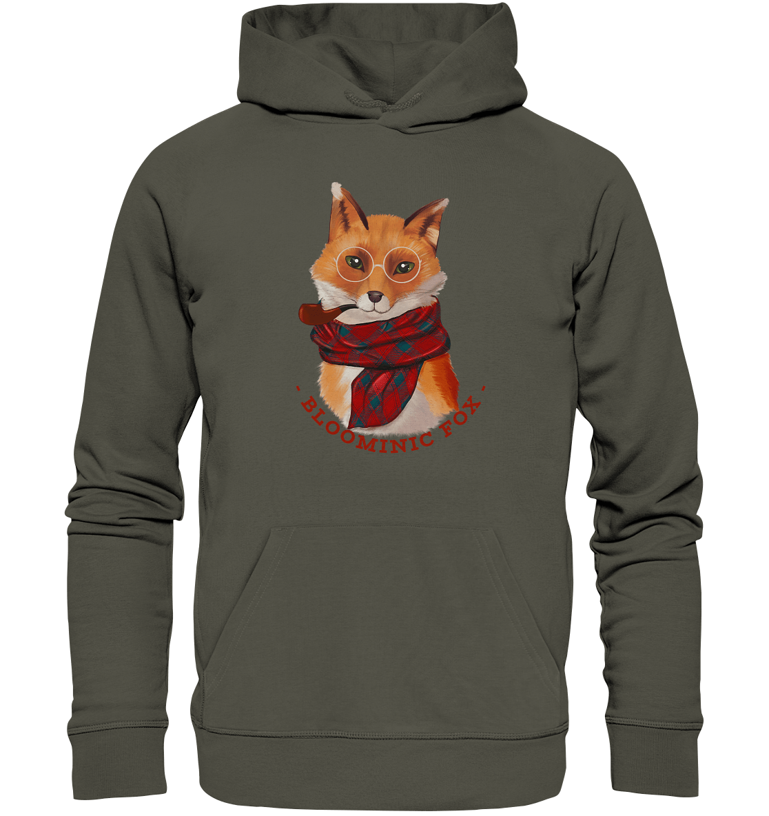 Fuchs Unisex Kapuzenpullover mit Bloominic Fuchs