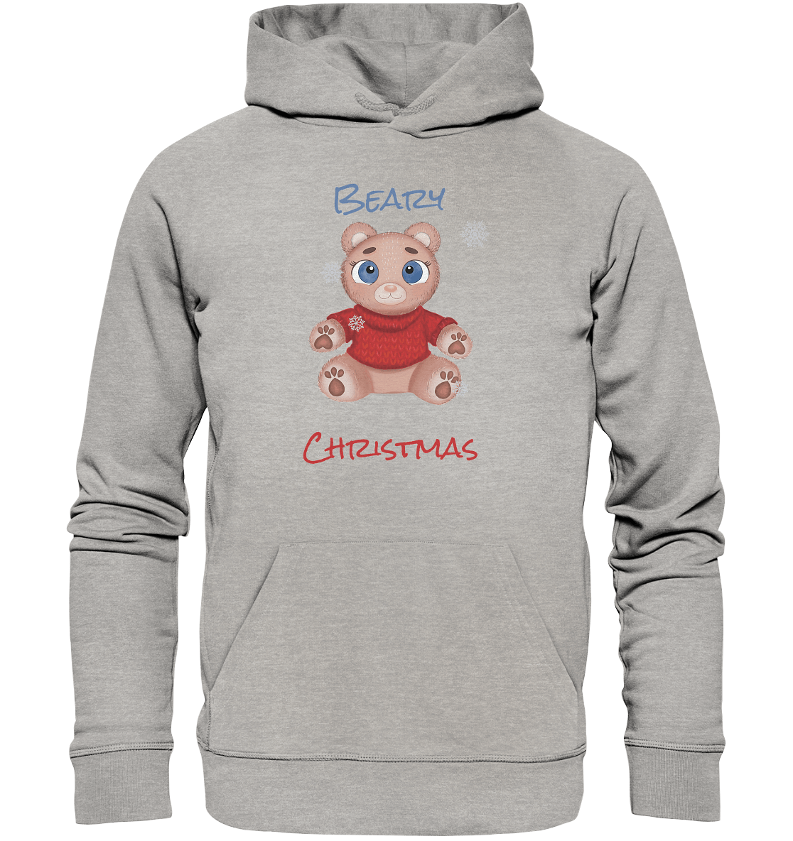 Beary Christmas Kapuzenpullover in grau