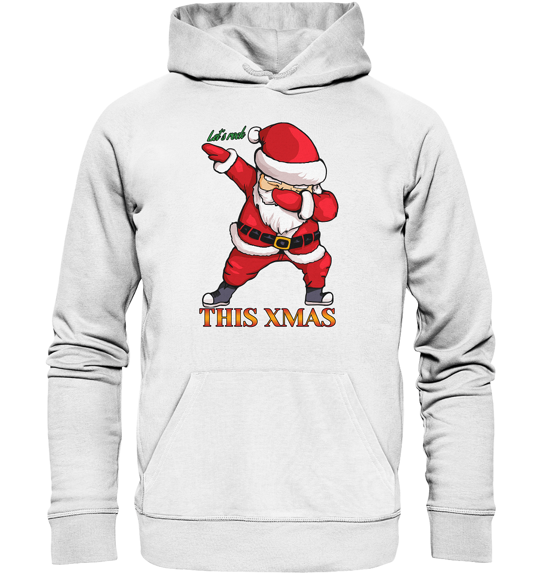 Weihnachtspullover-mit-Weihnachtsmann-lets-Rock-XMas-in-weiß