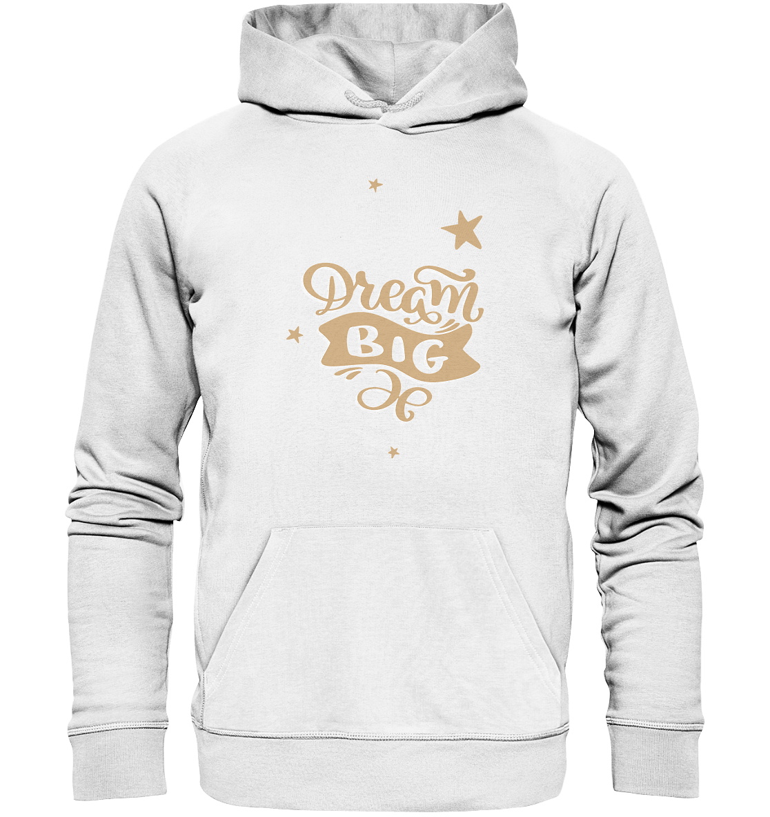 Dream Big Statement Hoodie in weiß Bloominic Kapuzenpullover