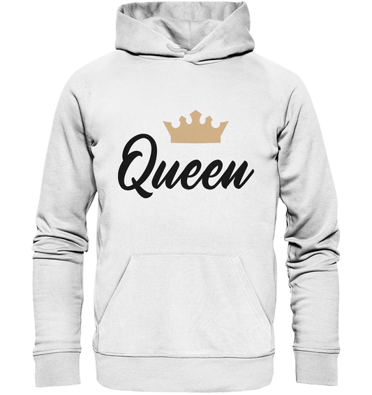 Partnerlook Queen Hoodie für Damen in weiß