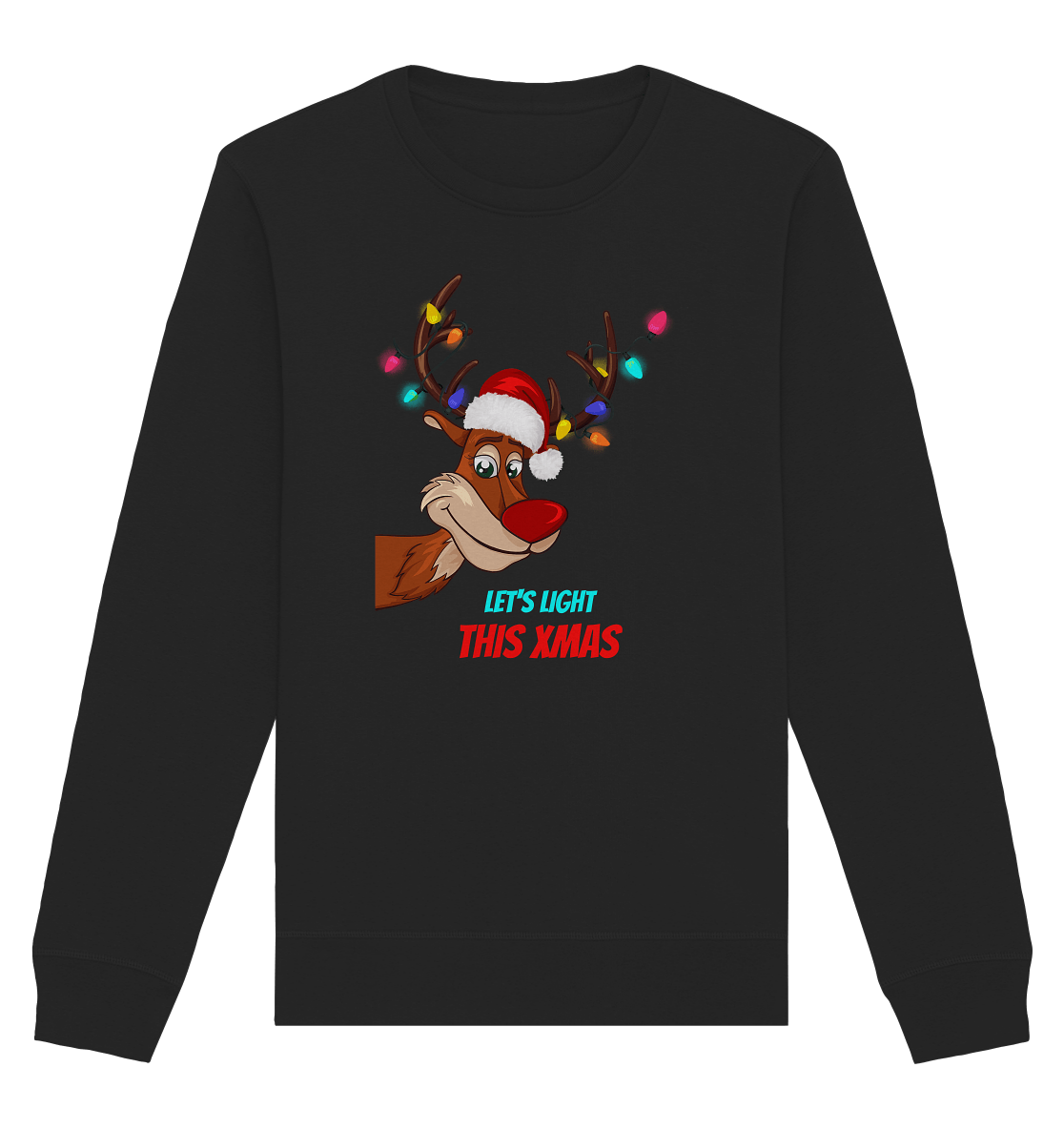 Rudolph-Sweatshirt-Weihnachtspulli-rudolf-pullover-schwarz