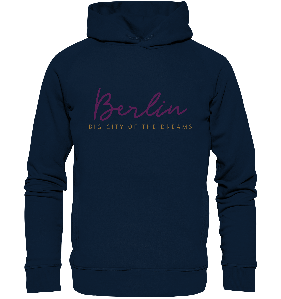 Fashion Hoodie Berlin Big City of the Dreams in navy blau