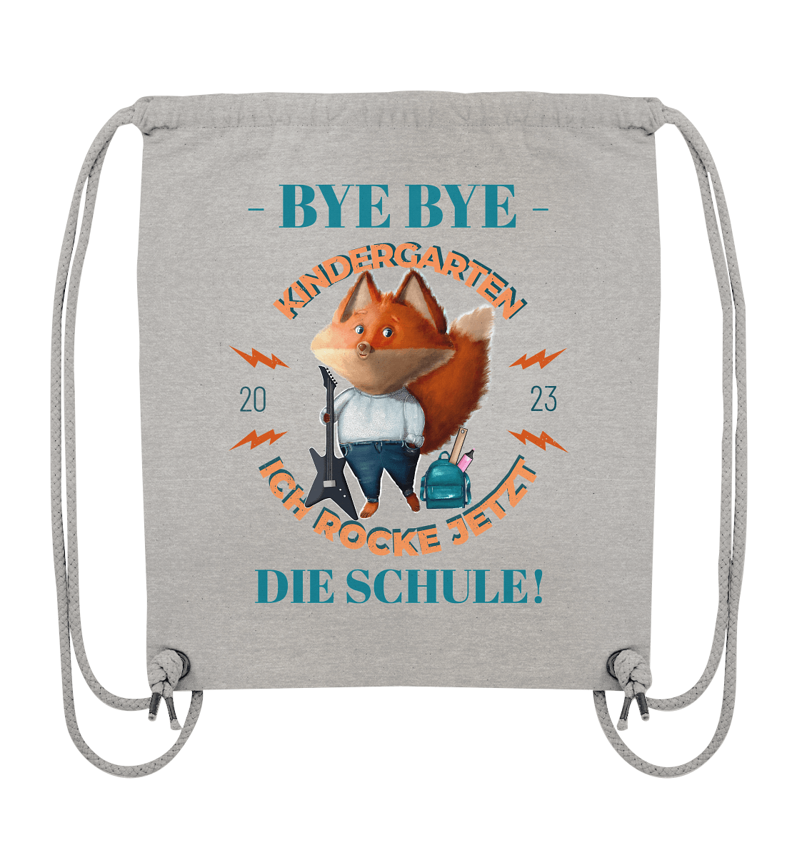 Bye-Bye-Kindergarten-ich-rocke-jetzt-die-schule-2023-Turnbeutel-grau