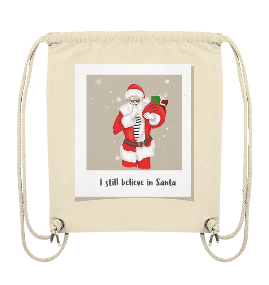 Rucksack mit Weihnachtsmann in natur