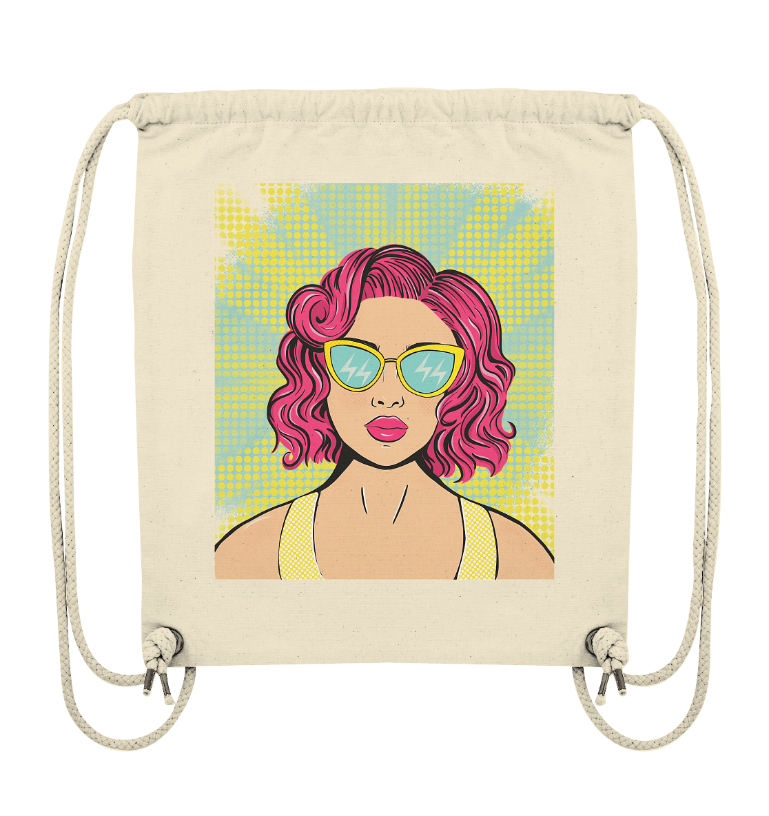 Gym-Bag Rücksack mit Pop Art