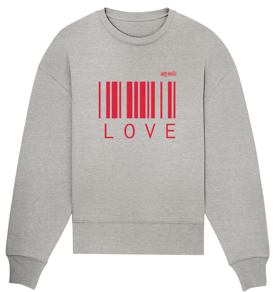 My code Love Statement Oversize Pullover