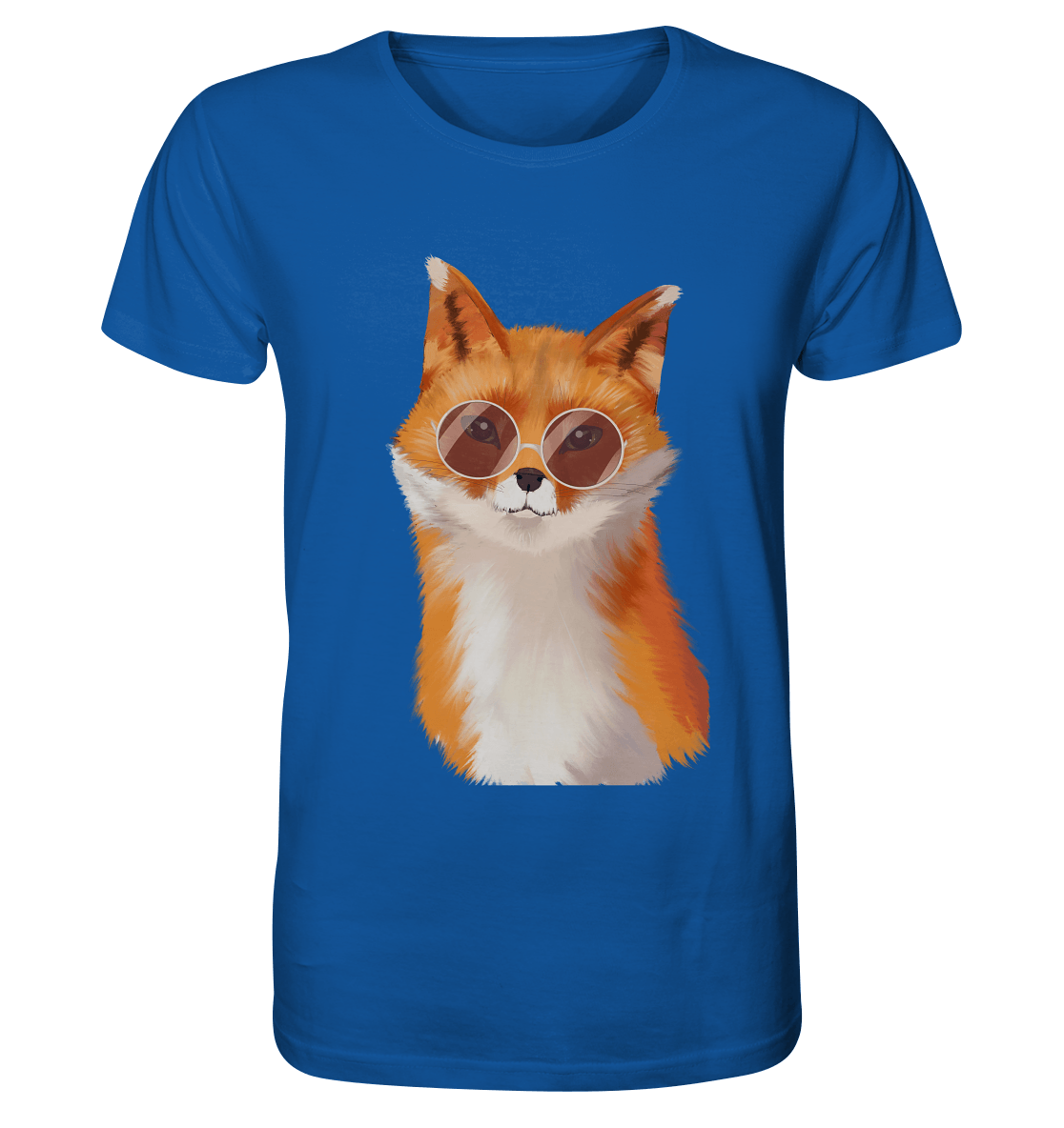 Fuchs T-Shirt von Bloominic in royal Blau Shirt im Fuchs Print