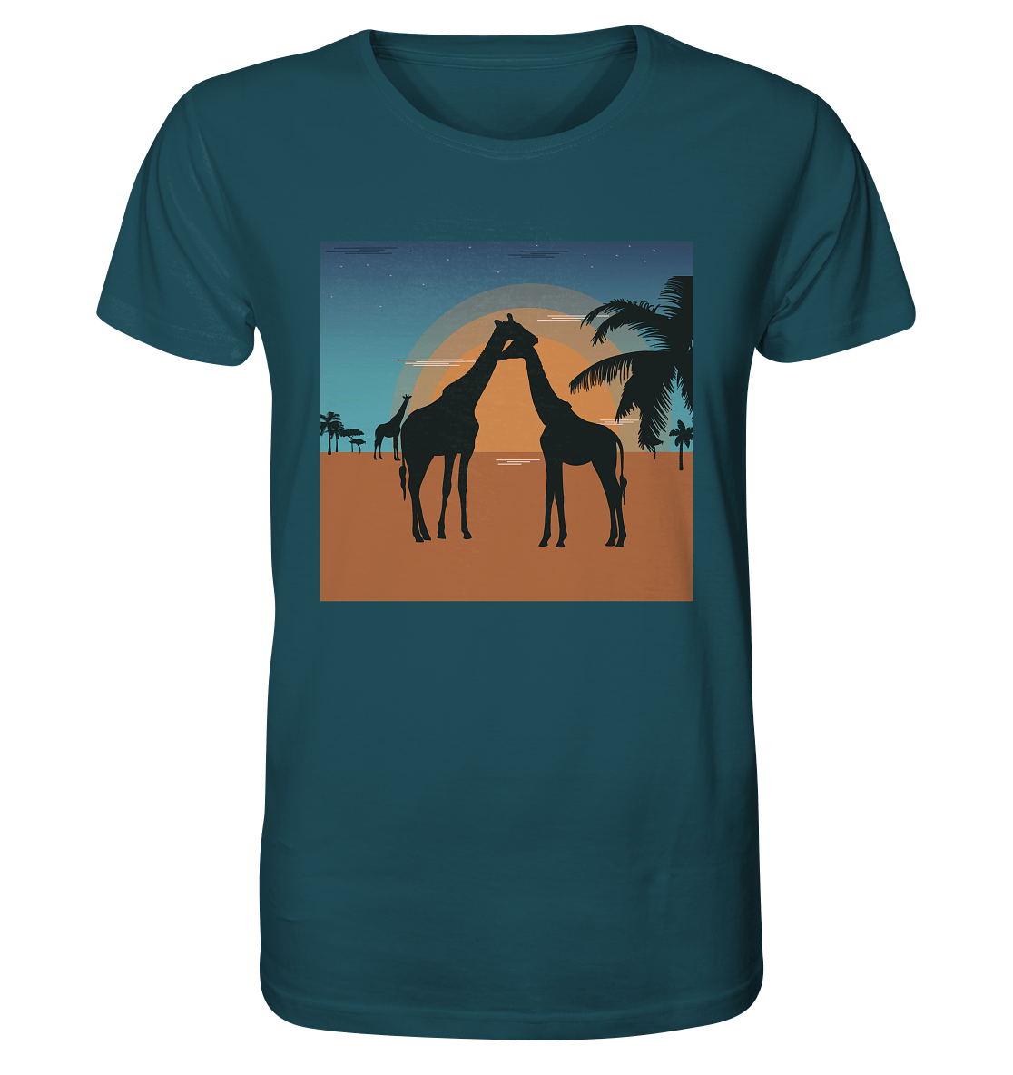 Herren T-Shirt mit Giraffen Design