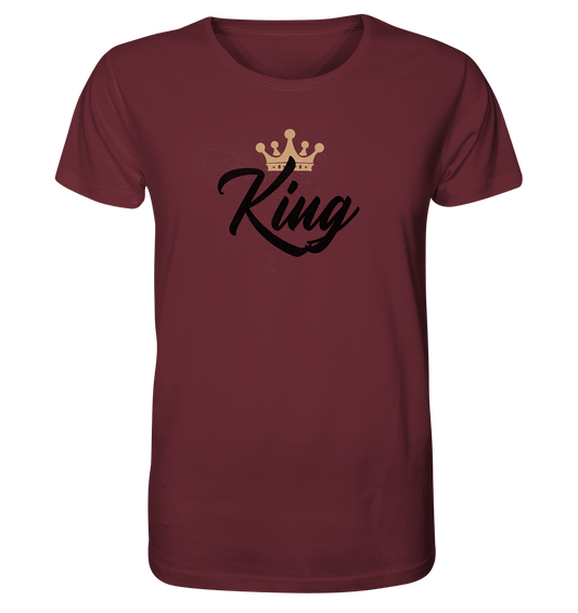King T-Shirt Familien Set King & Queen Gold Schwarz