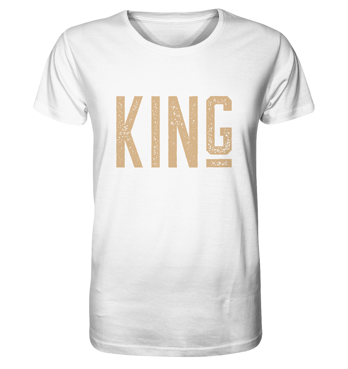  Partnerlook King T-Shirt für das Familienoutfit oder Partnerlook Herren couple goals king & QueenT-Shirt in weiß