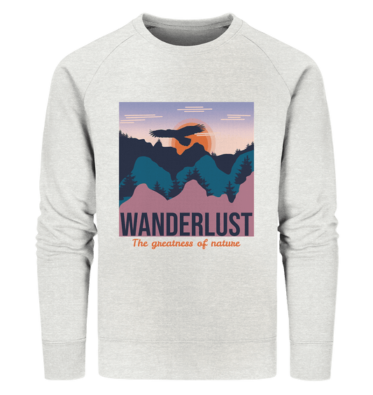 Wanderlust Herre Sweatshirt mit Berg Motiv