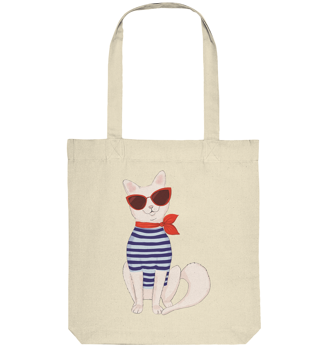 Tasche mit Fashion Katze Print