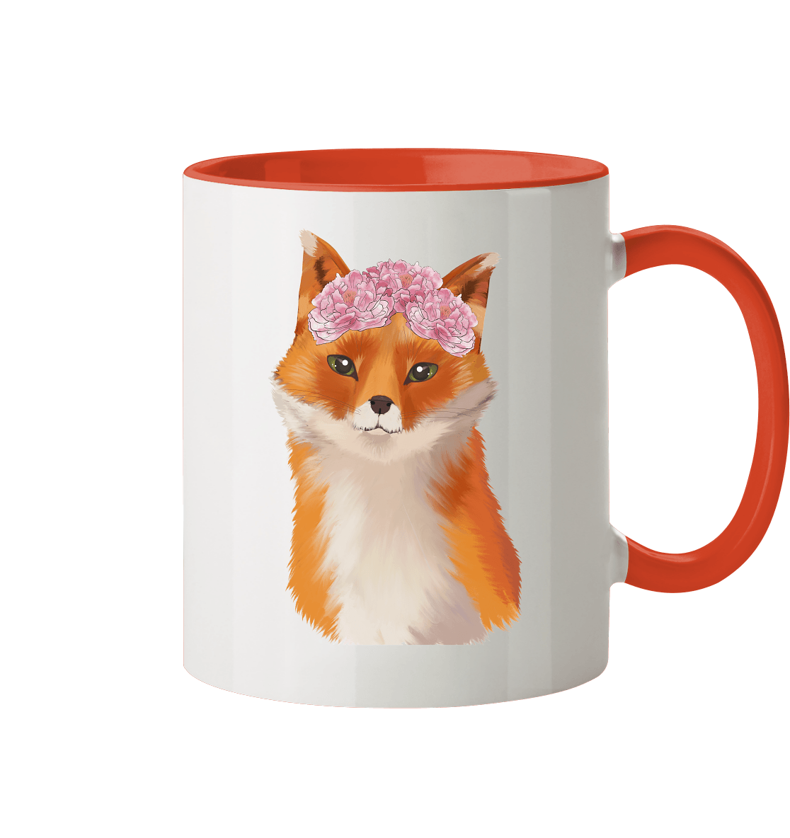 Tasse mit "Fuchs mit Blumen"