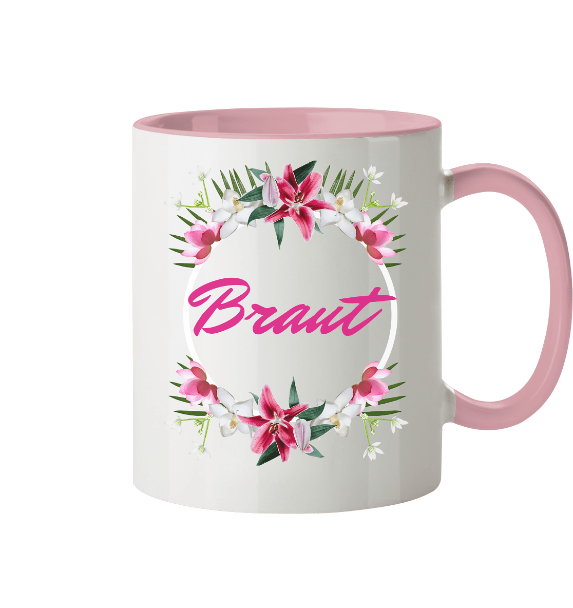 Junggesellenabschied Tasse mit Beschriftung "Braut“