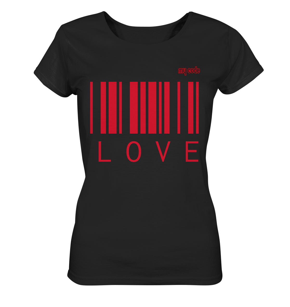 My code Love Statement t shirt in schwarz damen statement love 
