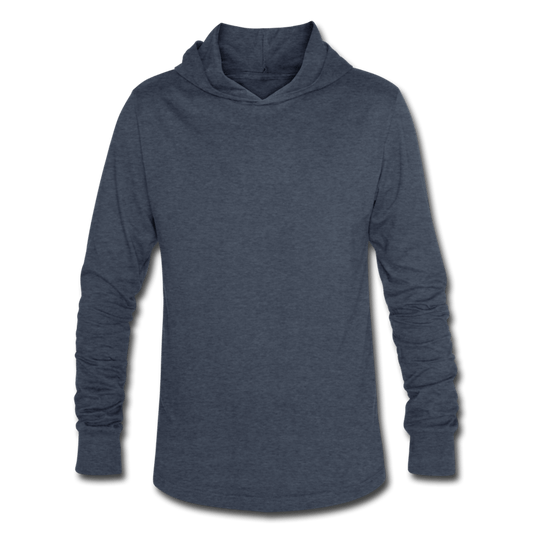Unisex Tri-Blend Hoodie Shirt - Blau meliert